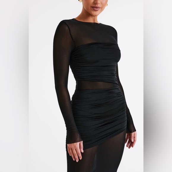 Meshki Kate Mesh and Nylon Maxi Dress - Picture 2 of 6